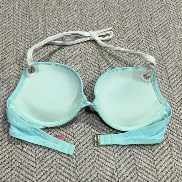 Victoria's Secret Light Aqua Halter Bikini Set - Picture 4 of 7